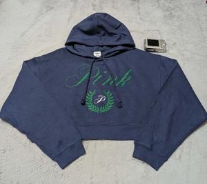 Victoria&#39;s secret Pink Cropped Hoodie