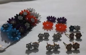 Flower Earrings Combo Pack(14 Pairs)