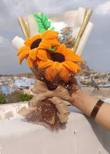 Fully Handmade Sunflower Bouquet 💐