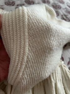 Vintage Cream Knit Sweater Dress