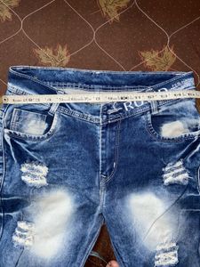 Distressed Denim Jeans