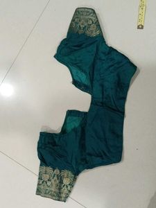 Green Pattu Blouse