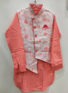 Stylish Mens Kurta Pajama With Base coat