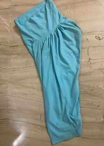 Blue Kurta Set With Floral Embroidery