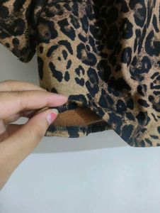 Leopard Print Crop Top
