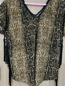 New Animal Print Designer Top For L Or Xl