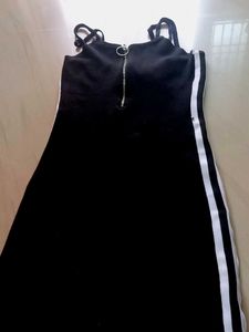 Black & White Striped Mini Dress