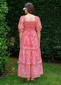 Pink Flare Maxi Dress