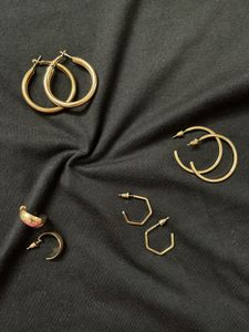 Golden Studs Set Of 4 ✨