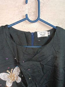 Beautiful Party Designer Stylish Top Black