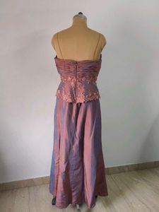 Gown with Floral Details