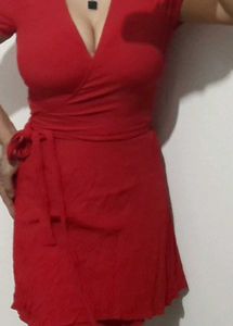 Red Wrap Dress