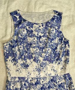 Blue Printed Frok For Women