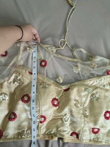 Embroidered Golden Blouse