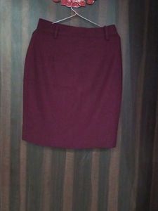Burgundy Mini Skirt