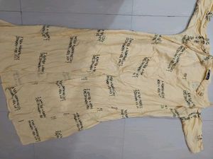 New Typographic Dress And Long Shrugs Set