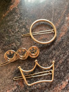 Metal Hair Clip Gold