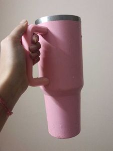 Pink Tumbler with Handle