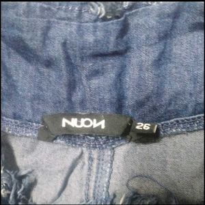 Nuon High Waisted Denim Plazo