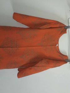 Stylish Orange Kurti wear