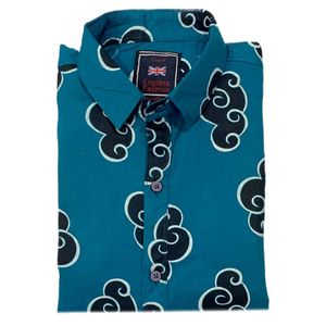 Cloud Print Casual Shirt SIZE L