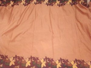 Womens Brown Soft Silk Flowers Printed Saree.