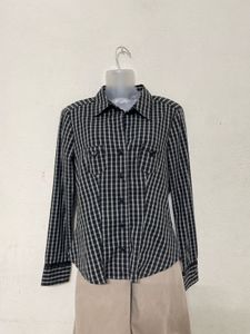 Y2k Vintage Pintresty Black Fitted Shirt