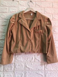 Corduroy Cropped Jacket