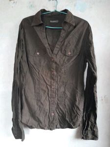 Brown Long Sleeve Shirt