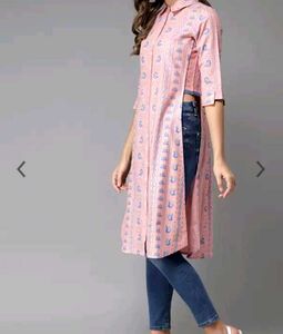 Longline Printed Kurta Top