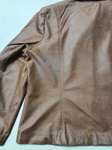 Stylish Mens Snake Skin Print Faux Leather Jacket