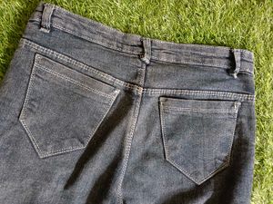 Cargo Jeans Women Black Color