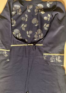 Elegant Navy Blue Kurta