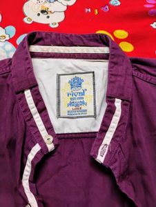 Purple Full Sleeve Tshirt For Men 💜