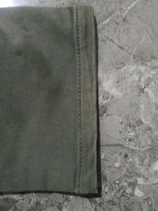 Olive Green Slim Fit Jeans