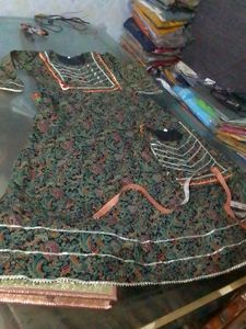 Elegant Green Printed Kurti