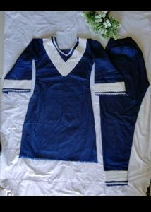 Navy Blue Kurta Set