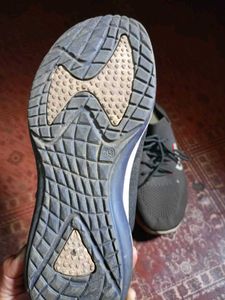 Fila Gray Knit Running Shoes