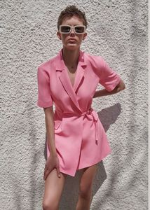 Zara Linen Blazer Dress