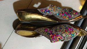 Heels Sandal ..With Beautiful Multi Stones