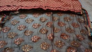 Elegant Brown Embroidered Sari