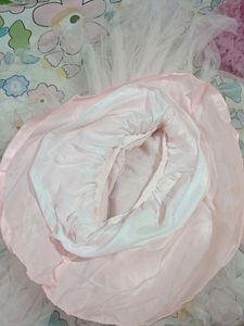 Peach Colour Beautiful Dress  For 1 Year Kiddo