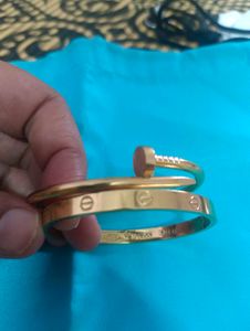 Gold Nail Bangle combo