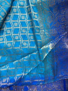 Blue Banarasi Saree