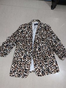Leopard Print Blazer