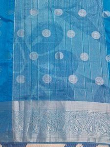 Turquoise Blue Saree