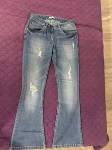 Distressed Flare Jeans