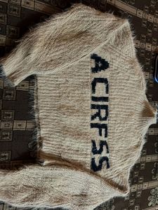 Stylish Cropped Knit Sweater