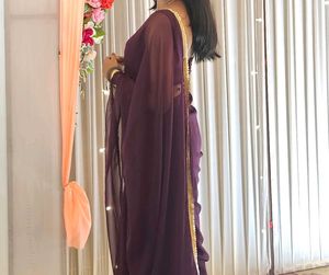 Elegant Purple Saree
