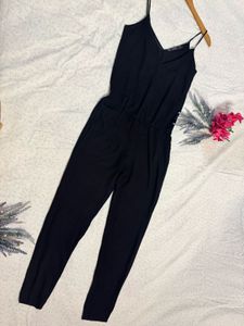 Black Sleeveless Jumpsuit